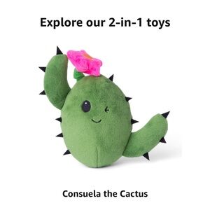 NEW Dog Toy 2 in 1 Plush Consuela the Cactus